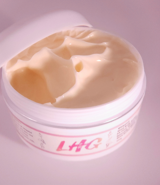 LHG inside showing how all our shea butters look.